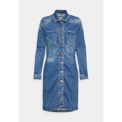 Kobiety DRESS | LTB HALSEY - Sukienka jeansowa - lelia wash/niebieski denim - EH87520
