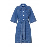 Kobiety DRESS | mbyM OMISHA - Sukienka jeansowa - light blue vintage/niebieski denim - HO88583
