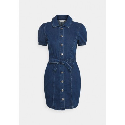 Kobiety DRESS | ONLY Petite ONLVIBBE DRESS  - Sukienka jeansowa - dark blue denim/granatowy - LP63263