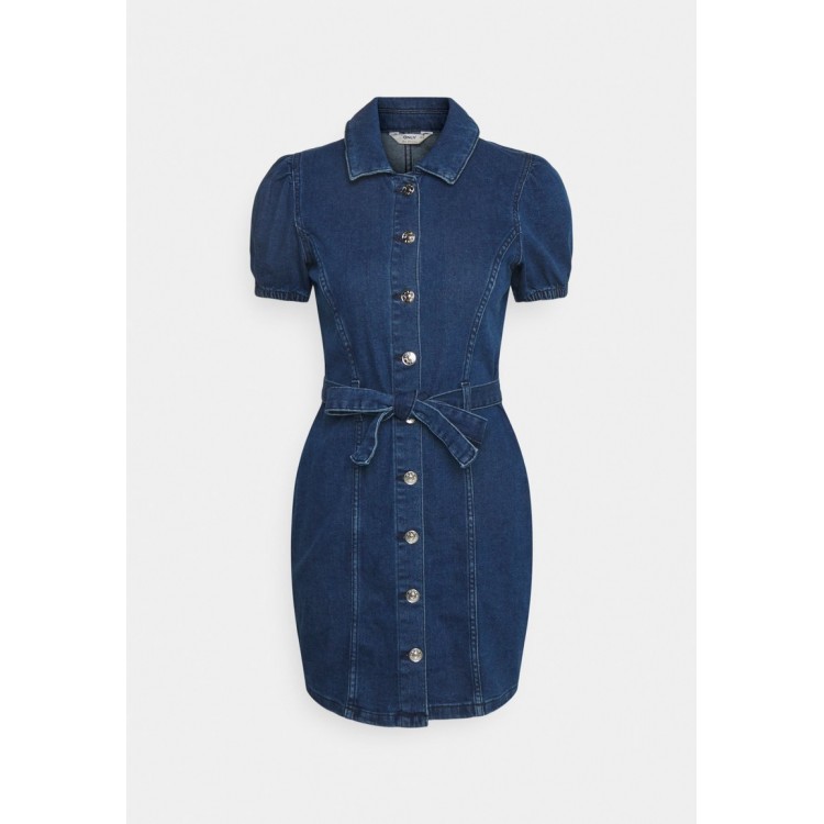 Kobiety DRESS | ONLY Petite ONLVIBBE DRESS - Sukienka jeansowa - dark blue denim/granatowy - LP63263