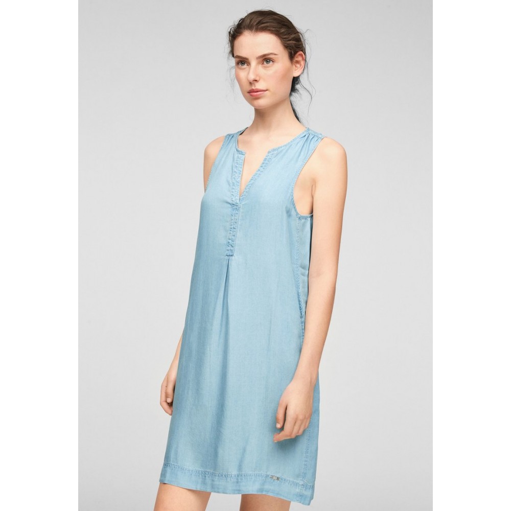 Kobiety DRESS | QS by s.Oliver Sukienka jeansowa - light blue/niebieski - FN71293