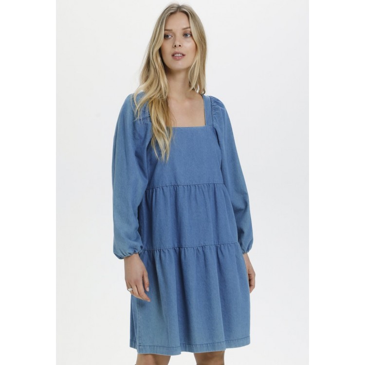 Kobiety DRESS | Soaked in Luxury Sukienka jeansowa - medium blue denim/niebieski denim - LE42000