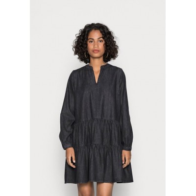 Kobiety DRESS | TOM TAILOR DENIM BABYDOLL DRESS - Sukienka jeansowa - dark stone black denim/czarny denim - JT93481