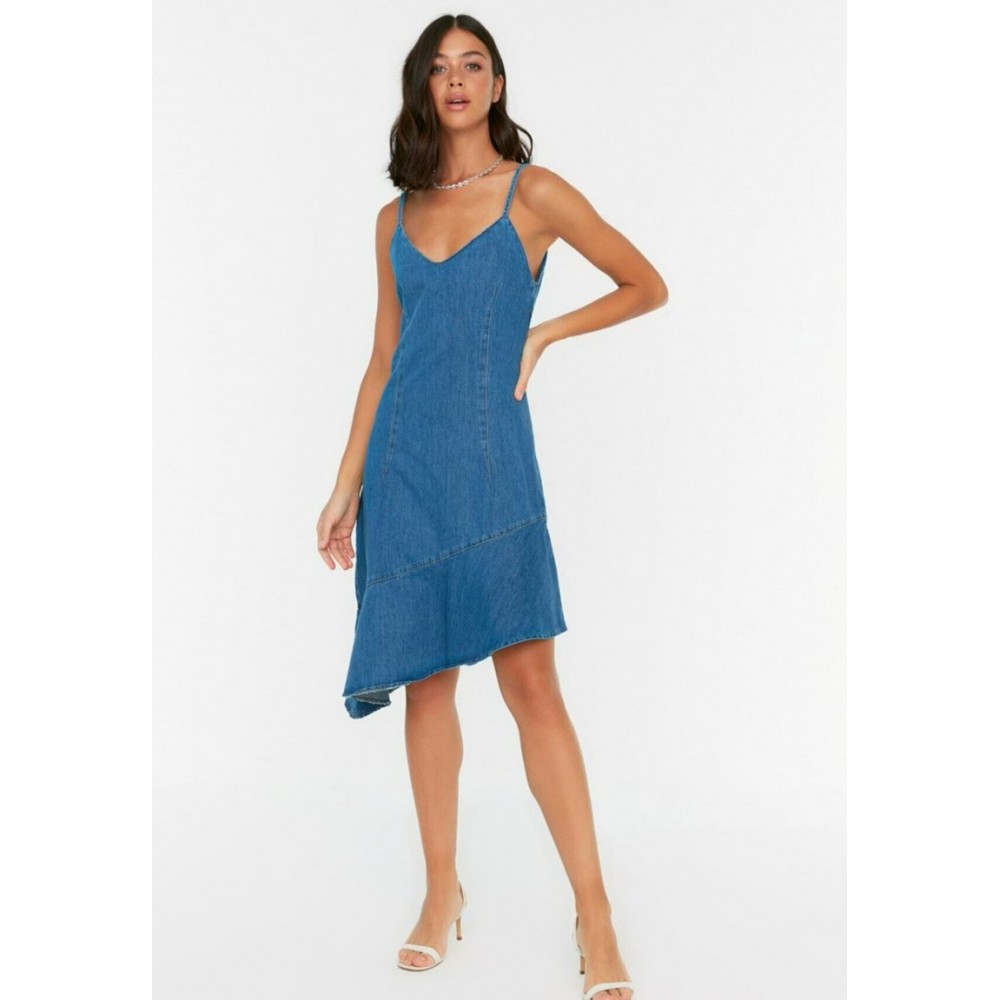 Kobiety DRESS | Trendyol Sukienka jeansowa - blue/niebieski - SK12525