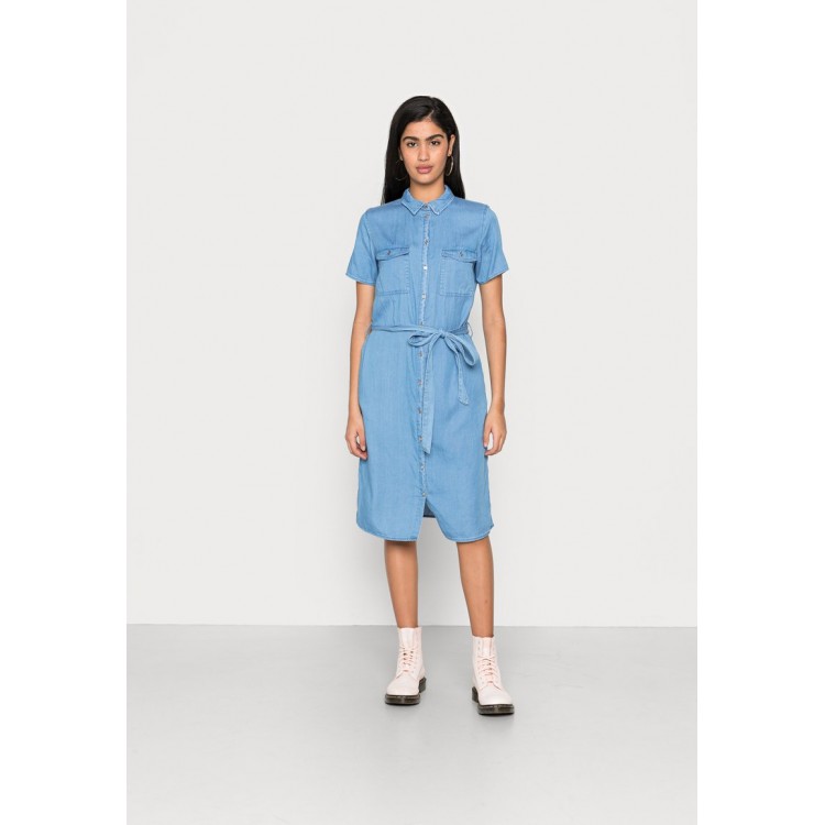 Kobiety DRESS | Vila VIBISTA DRESS - Sukienka jeansowa - medium blue denim/niebieski denim - KM61255