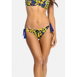 Kobiety BEACH_TROUSER | Feba Swimwear BUTTERFLY - Dół od bikini - biodrówki, zwierzęcy print/żółty - FQ61744