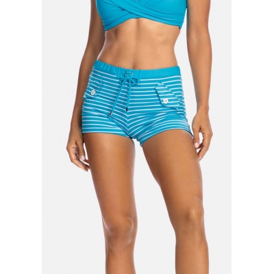 Kobiety BEACH_TROUSER | Feba Swimwear Dół od bikini - niebieska - paski/niebieski - CW32442