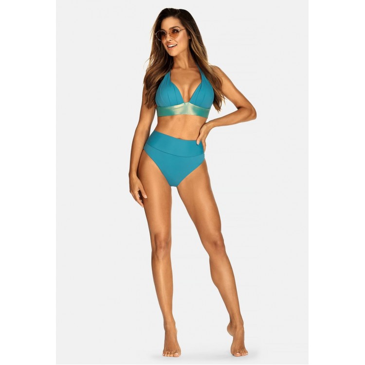 Kobiety BEACH TROUSER | Feba Swimwear Dół od bikini - wysoki stan turkusowe/turkusowy - CI38324