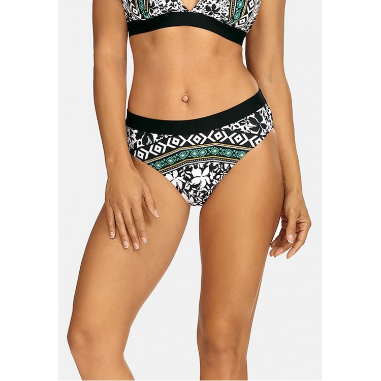 Kobiety BEACH TROUSER | Feba Swimwear KLASYCZNE - Dół od bikini - black, white/czarny - PG97364