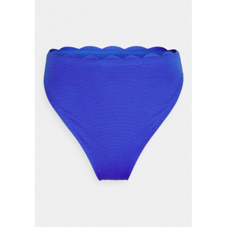 Kobiety BEACH TROUSER | Hunkemöller SCALLOP HIGH LEG - Dół od bikini - dazzling blue/błękit królewski - GY93770