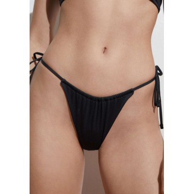 Kobiety BEACH_TROUSER | OYSHO SLIM BRAZILIAN - Dół od bikini - black/czarny - HU39918