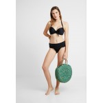 Kobiety BEACH TROUSER | Pour Moi AZURE FOLD OVER BRIEF - Dół od bikini - black/czarny - SE75084