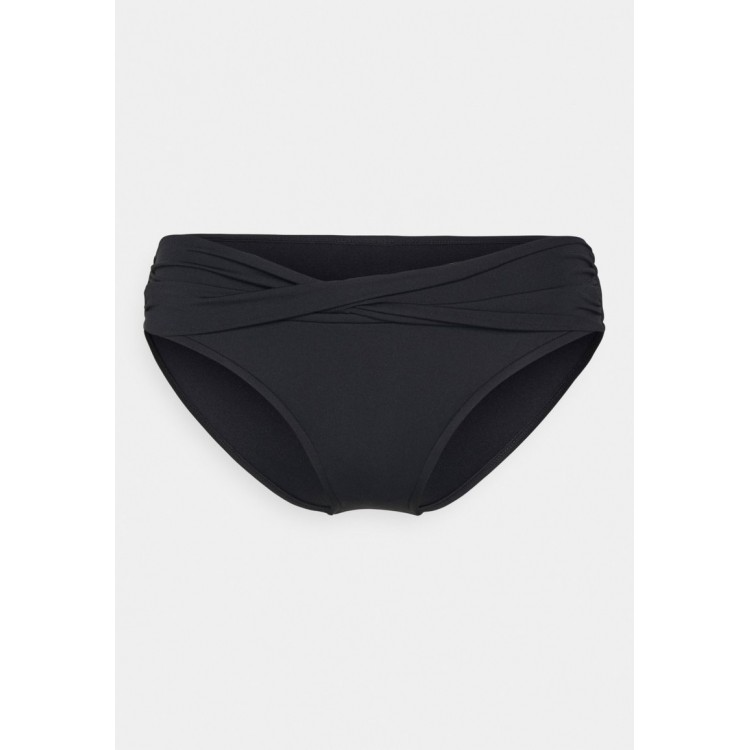 Kobiety BEACH TROUSER | Seafolly COLLECTIVE TWIST BAND HIPSTER - Dół od bikini - black/czarny - XU97176