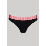 Kobiety BEACH TROUSER | Superdry Dół od bikini - black fluro coral/czarny melanż - WR70602