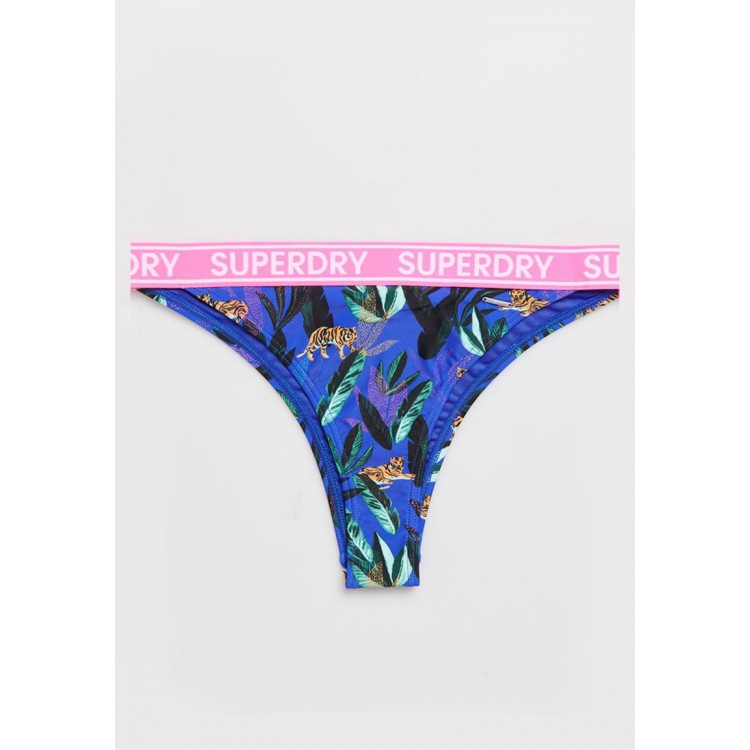 Kobiety BEACH TROUSER | Superdry JUNGLE - Dół od bikini - blue aop/granatowy - RK40886