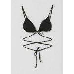 Kobiety BIKINI TOP | Bershka WITH RING - Góra od bikini - black/czarny - NZ08818