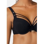 Kobiety BIKINI TOP | Feba Swimwear Góra od bikini - czarny, black, gold details/czarny - MF45392