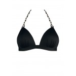 Kobiety BIKINI TOP | Feba Swimwear Góra od bikini - stałe wkładki push-up, plecione wiązanie/czarny - JH72859