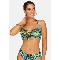 Kobiety BIKINI_TOP | Feba Swimwear Góra od bikini - tropical print/zielony - CP15897