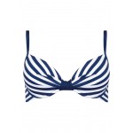 Kobiety BIKINI TOP | Feba Swimwear MARINO - Góra od bikini - granatowy/paski/granatowy - QS41069