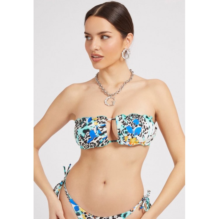 Kobiety BIKINI TOP | Guess MIT ANIMALPRINT - Góra od bikini - gemustert multicolor/wielokolorowy - CU42630
