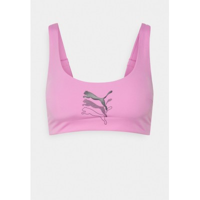 Kobiety BIKINI_TOP | Puma SWIM WOMEN SCOOP NECK - Góra od bikini - pink combo/różowy - II86149