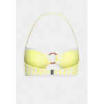 Kobiety BIKINI TOP | Seafolly AMALFI CHECK RING FRONT BANDEAU - Góra od bikini - lime light/żółty - HX54276