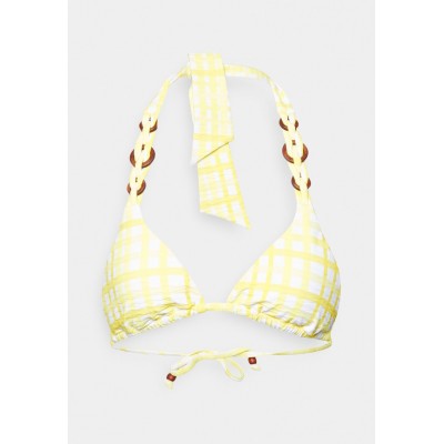 Kobiety BIKINI_TOP | Seafolly AMALFI CHECK SLIDE - Góra od bikini - lime light/żółty - IS68541