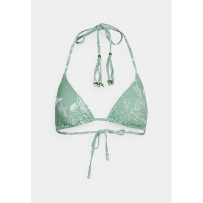Kobiety BIKINI_TOP | women'secret BRA GATHERED REMOVABLE PAD FLOWER - Góra od bikini - green/zielony - WH79954