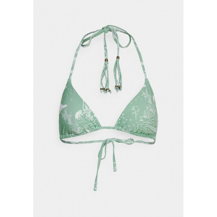 Kobiety BIKINI TOP | women'secret BRA GATHERED REMOVABLE PAD FLOWER - Góra od bikini - green/zielony - WH79954