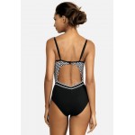 Kobiety ONE PIECE BEACHWEAR | Feba Swimwear Kostium kąpielowy - czarno biały balck white/czarny - PJ18238