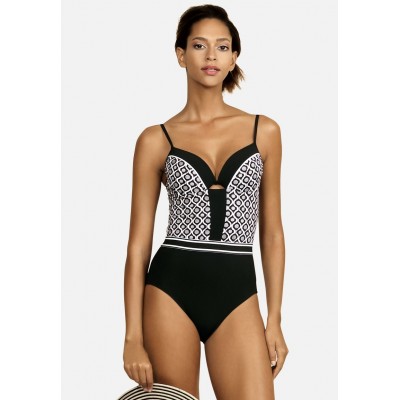 Kobiety ONE_PIECE_BEACHWEAR | Feba Swimwear Kostium kąpielowy - czarno  biały balck  white/czarny - PJ18238
