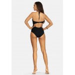 Kobiety ONE PIECE BEACHWEAR | Feba Swimwear RETRO - Kostium kąpielowy - black/white/czarny - WZ24655