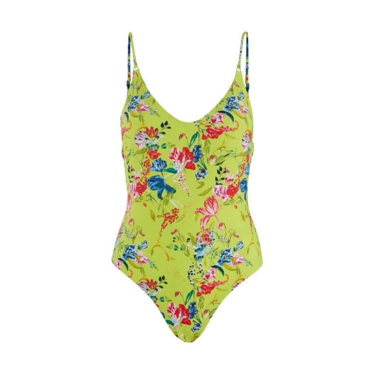 Kobiety ONE PIECE BEACHWEAR | Pieces Kostium kąpielowy - evening primrose/zielony - CD90660