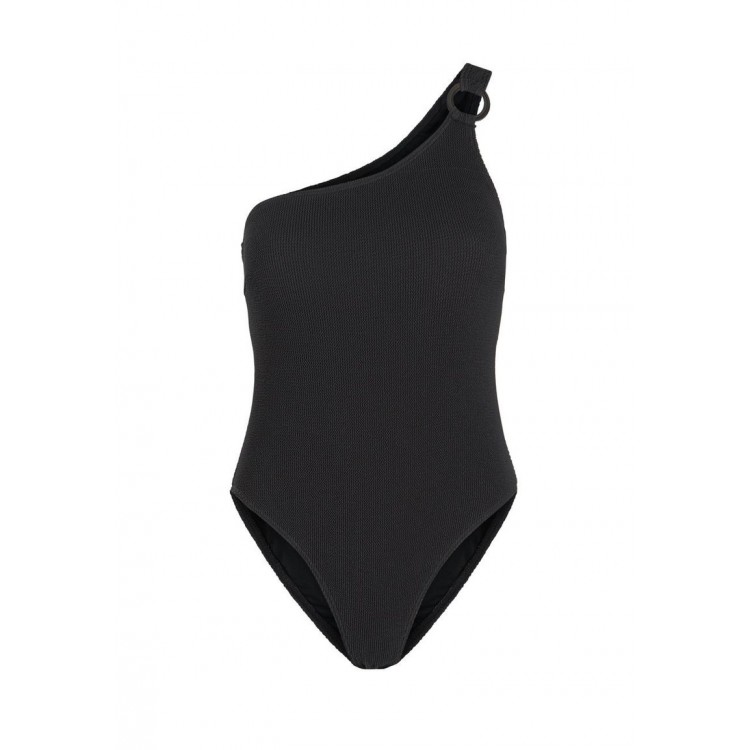 Kobiety ONE PIECE BEACHWEAR | Pieces ONE SHOULDER - Kostium kąpielowy - black/czarny - OS44242