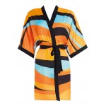 Kobiety BEACH ACCESSORIES | Feba Swimwear Akcesoria plażowe - kimono szlafrok narzutka plażowa/pomarańczowy - QS97855