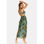 Kobiety BEACH ACCESSORIES | Feba Swimwear PAREO - Akcesoria plażowe - chusta plażowa/tropical print/zielony - AW93663