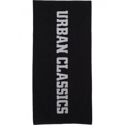 Kobiety BEACH_ACCESSORIES | Urban Classics 2-TONE - Ręcznik plażowy - black/white/czarny - JI15975