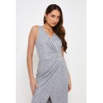 Kobiety DRESS | BEAUUT WILLOW EMBELLISHED SEQUINS MAXI - Suknia balowa - light grey/jasnoszary - VJ18834