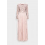 Kobiety DRESS | Maya Deluxe ROUND NECK LONG SLEEVE DELICATE DRESS - Suknia balowa - frosted pink/nude - JF68990