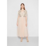 Kobiety DRESS | Needle & Thread SHIMMER PRIMROSE BODICE ANKLE GOWN - Suknia balowa - petal pink/white/różowy - WC02227