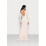 Kobiety DRESS | Rosemunde LONG LACE DRESS LOW BACK LONG SLEEVE - Suknia balowa - soft ivory/mleczny - IF49337