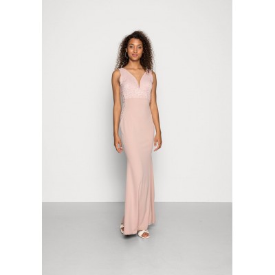 Kobiety DRESS | WAL G. TAYLOR LACE V NECK DRESS - Suknia balowa - blush pink/różowy - ZD44604
