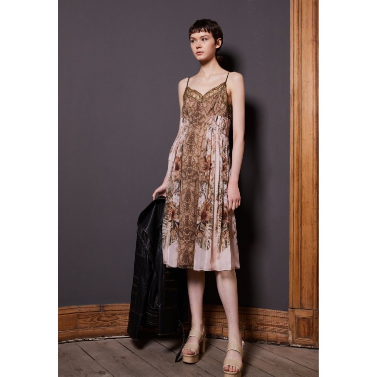 Kobiety DRESS | Alberta Ferretti DRESS PRINTED - Sukienka koktajlowa - brown/brązowy - ZZ31869