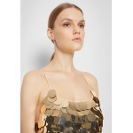 Kobiety DRESS | Alice + Olivia CONTESSA SCOOP DRESS - Sukienka koktajlowa - gold-coloured/złoty - AU09735