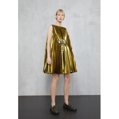 Kobiety DRESS | Christopher Kane BUCKLE BELT PLEATED DRESS - Sukienka koktajlowa - gold-coloured/złoty - SB53250