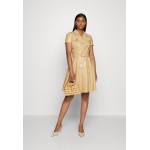 Kobiety DRESS | Elisabetta Franchi WOMENS DRESS WITH BELT - Sukienka koktajlowa - cammello/wielbłądzi - SQ98680