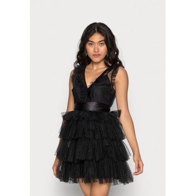Kobiety DRESS | Forever New BUFFY TULLE  - Sukienka koktajlowa - black/czarny - TJ85594