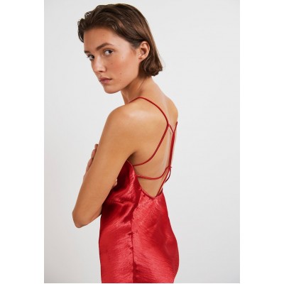 Kobiety DRESS | Gina Tricot MIRA  - Sukienka koktajlowa - mars red/czerwony metalik - EX97221