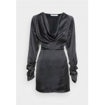 Kobiety DRESS | NA-KD NECKLINE DETAIL DRESS - Sukienka etui - black/czarny - SN35757